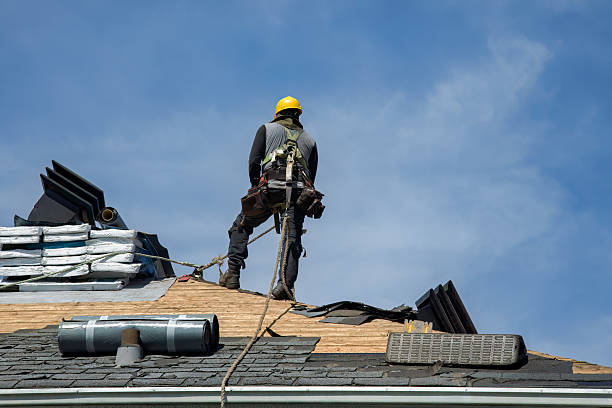 Professional Gutter Installation technician working in Wilmette, IL